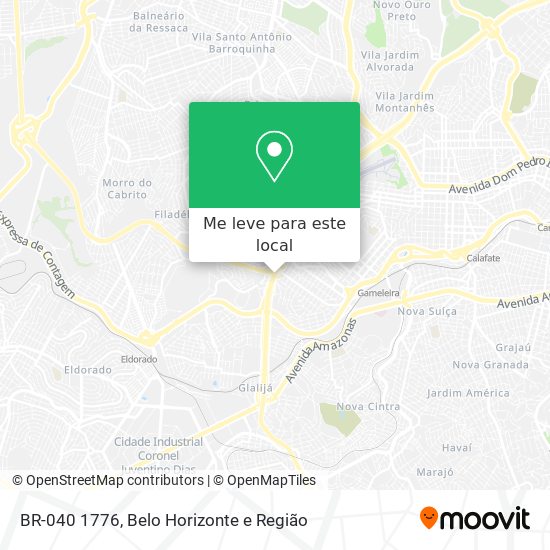 BR-040 1776 mapa
