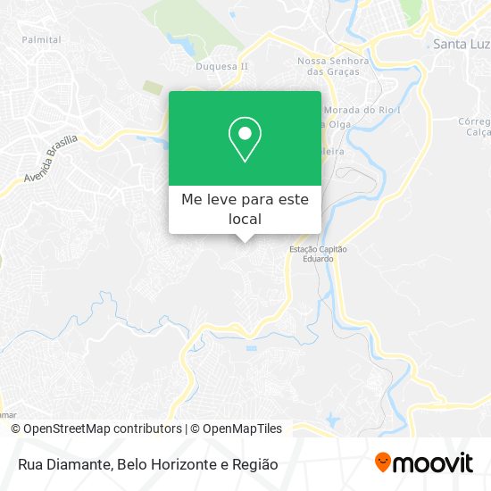 Rua Diamante mapa