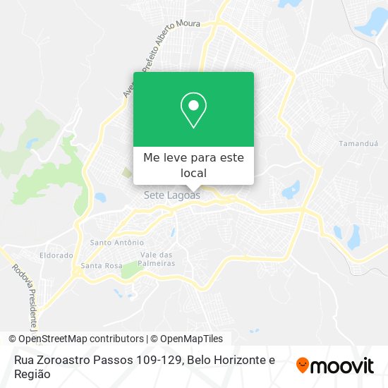 Rua Zoroastro Passos 109-129 mapa