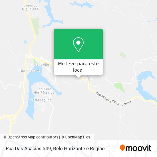 Rua Das Acacias 549 mapa