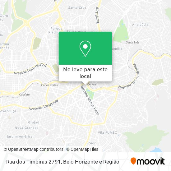 Rua dos Timbiras 2791 mapa