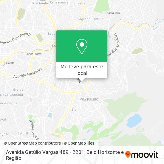 Avenida Getúlio Vargas 489 - 2201 mapa