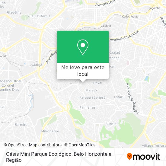 Oásis Mini Parque Ecológico mapa