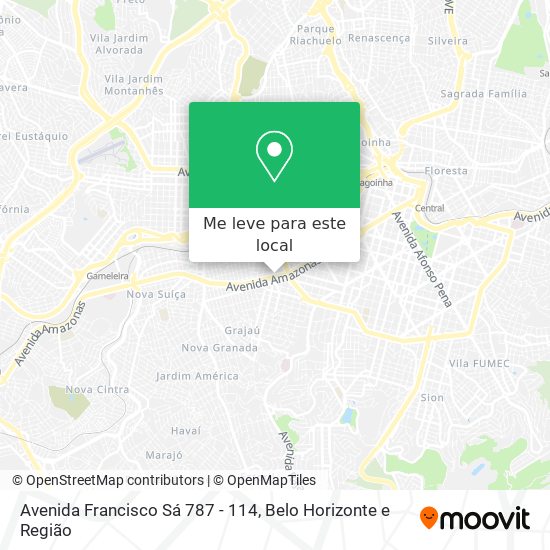 Avenida Francisco Sá 787 - 114 mapa