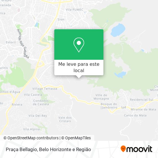 Praça Bellagio mapa