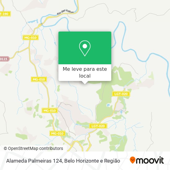 Alameda Palmeiras 124 mapa