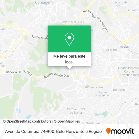 Avenida Colúmbia 74-900 mapa