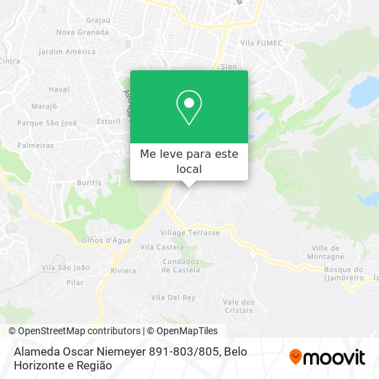 Alameda Oscar Niemeyer 891-803 / 805 mapa