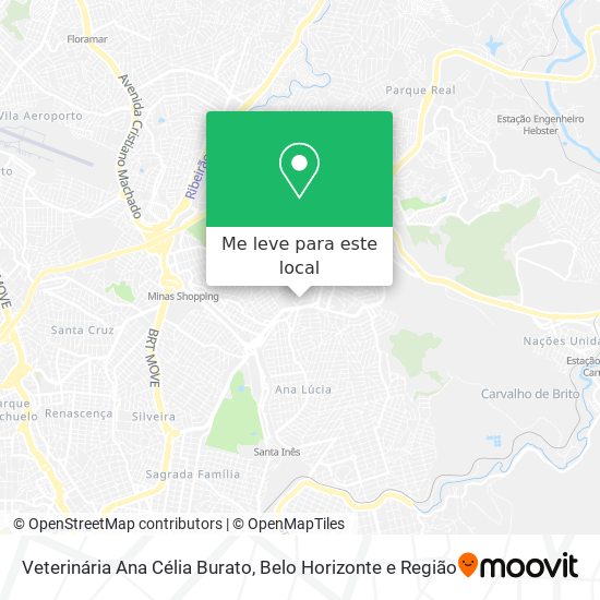 Veterinária Ana Célia Burato mapa