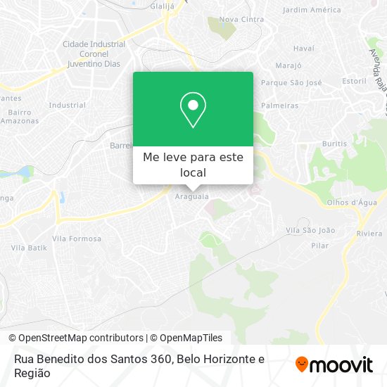 Rua Benedito dos Santos 360 mapa