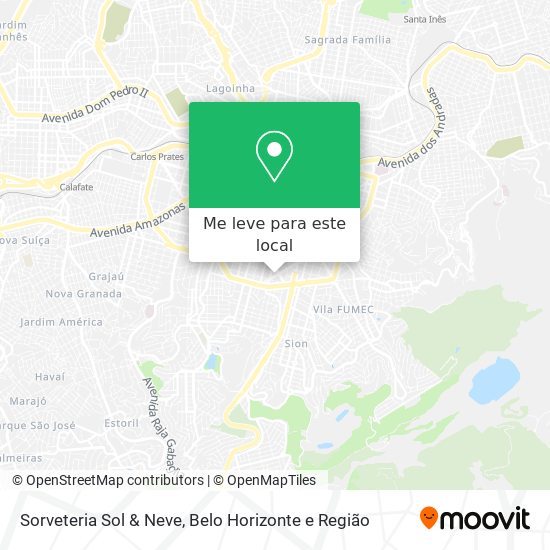Sorveteria Sol & Neve mapa