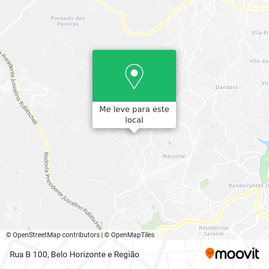 Rua B 100 mapa