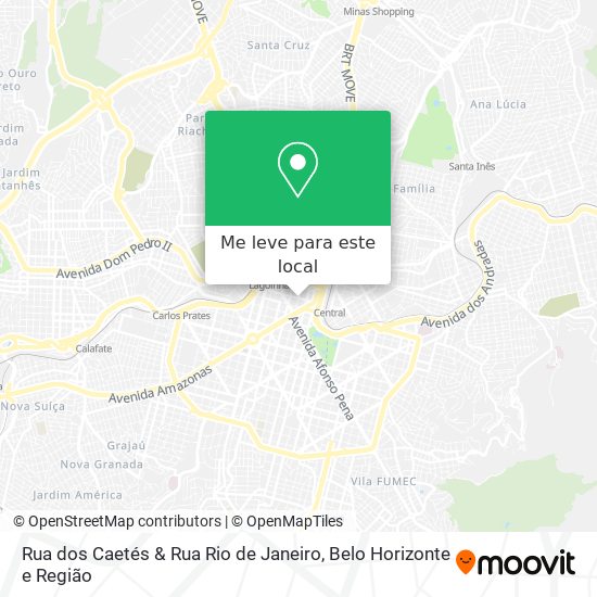 Rua dos Caetés & Rua Rio de Janeiro mapa
