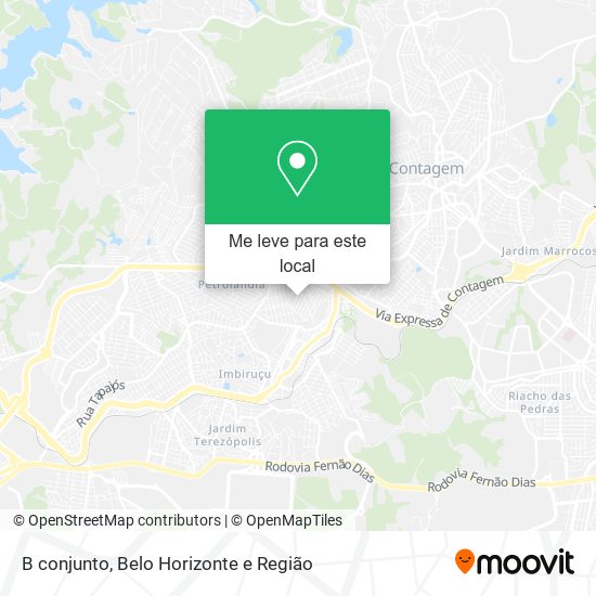 B conjunto mapa