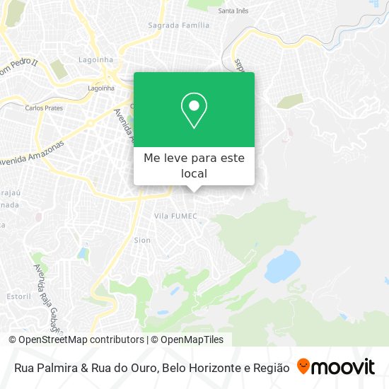 Rua Palmira & Rua do Ouro mapa