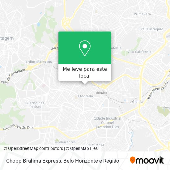 Chopp Brahma Express mapa