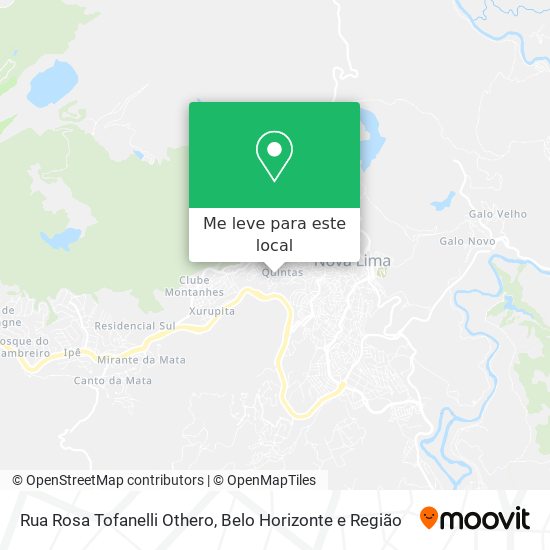 Rua Rosa Tofanelli Othero mapa