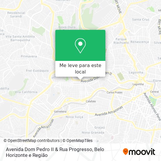 Avenida Dom Pedro II & Rua Progresso mapa