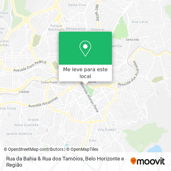 Rua da Bahia & Rua dos Tamôios mapa