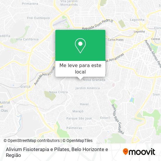 Alivium Fisioterapia e Pilates mapa