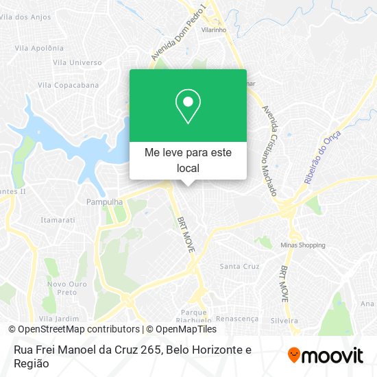 Rua Frei Manoel da Cruz 265 mapa
