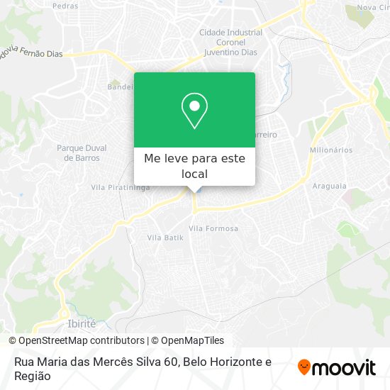 Rua Maria das Mercês Silva 60 mapa