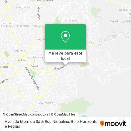 Avenida Mem de Sá & Rua Niquelina mapa