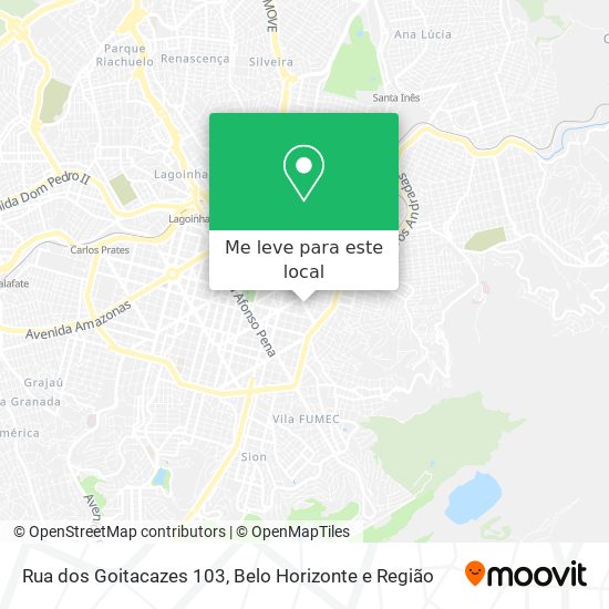 Rua dos Goitacazes 103 mapa
