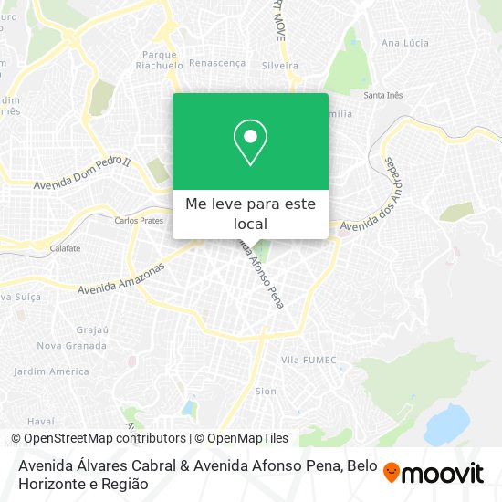 Avenida Álvares Cabral & Avenida Afonso Pena mapa