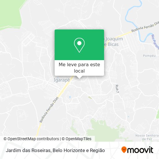 Jardim das Roseiras mapa