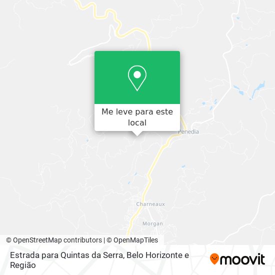 Estrada para Quintas da Serra mapa