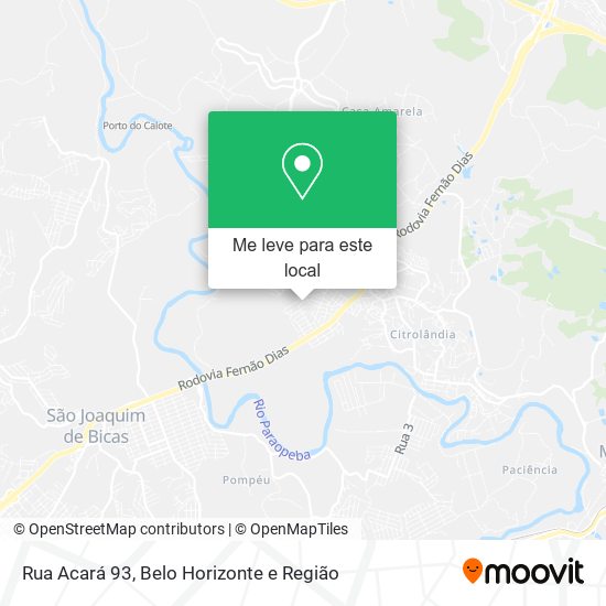 Rua Acará 93 mapa