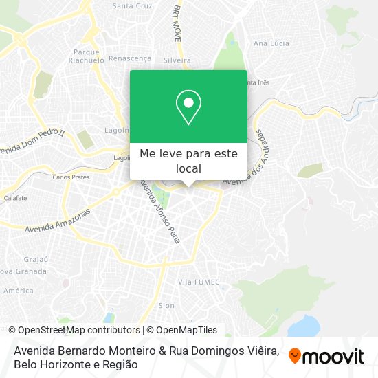 Avenida Bernardo Monteiro & Rua Domingos Viêira mapa