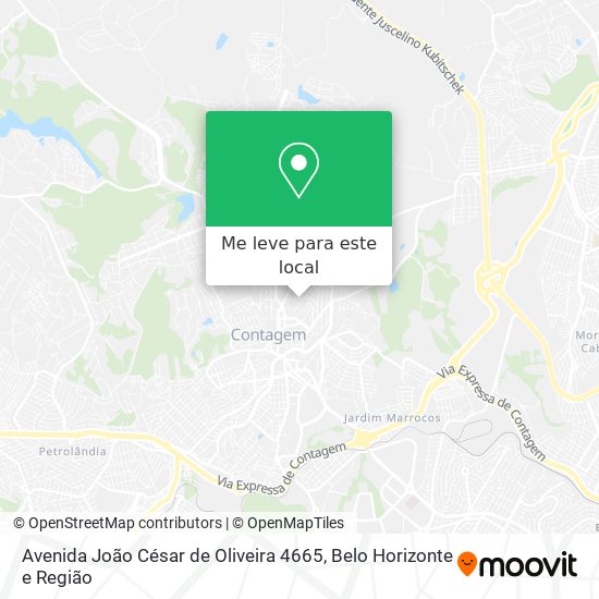 Avenida João César de Oliveira 4665 mapa