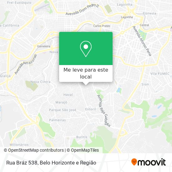 Rua Bráz 538 mapa
