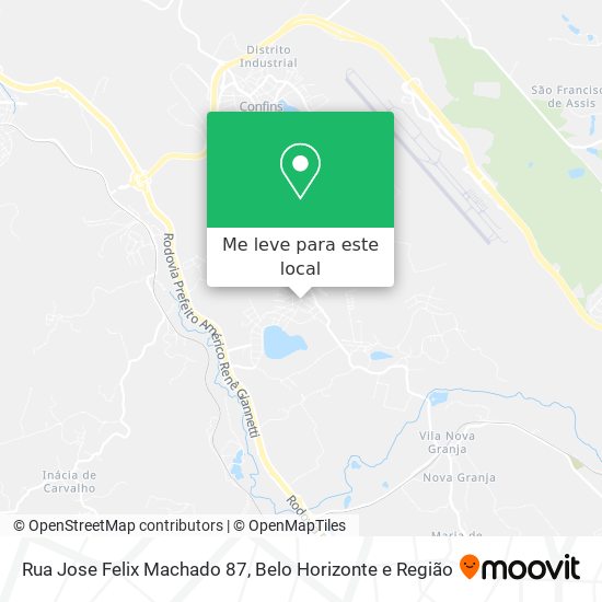 Rua Jose Felix Machado 87 mapa