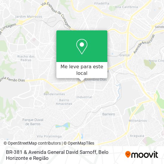 BR-381 & Avenida General David Sarnoff mapa