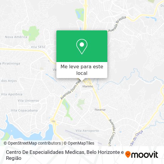 Centro De Especialidades Medicas mapa