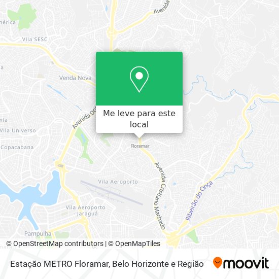 Estação METRO Floramar mapa