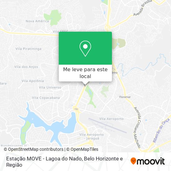 Estação MOVE - Lagoa do Nado mapa
