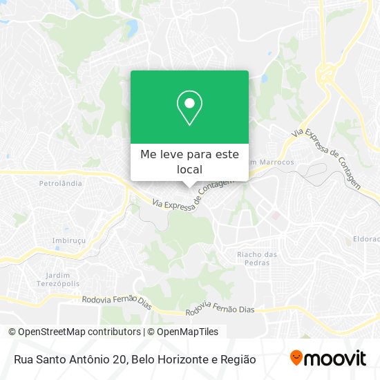 Rua Santo Antônio 20 mapa