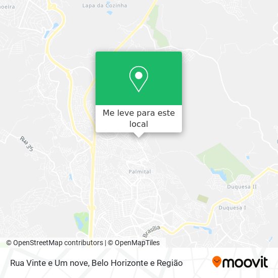 Rua Vinte e Um nove mapa