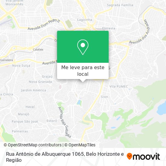 Rua Antônio de Albuquerque 1065 mapa