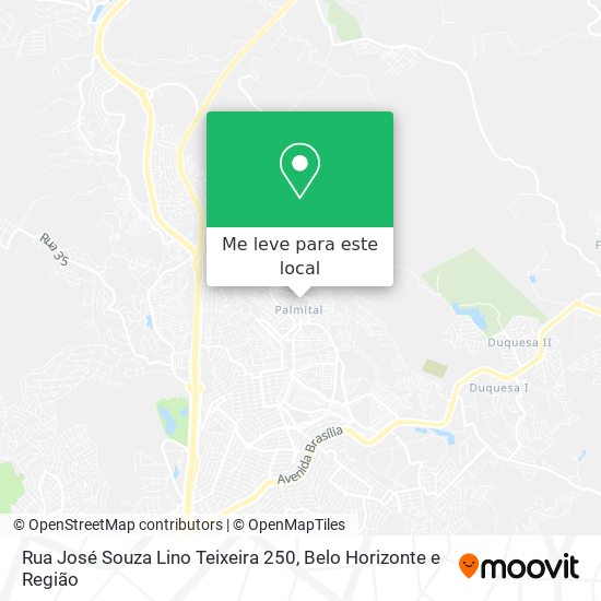 Rua José Souza Lino Teixeira 250 mapa