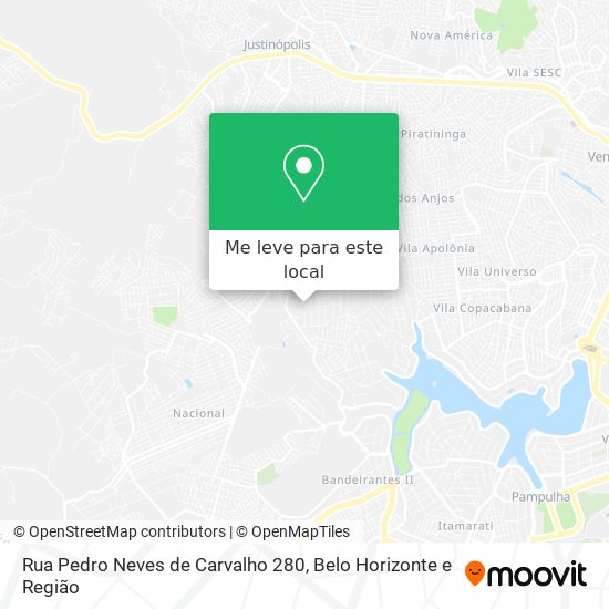 Rua Pedro Neves de Carvalho 280 mapa