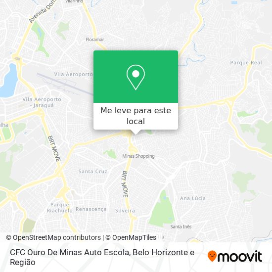 CFC Ouro De Minas Auto Escola mapa