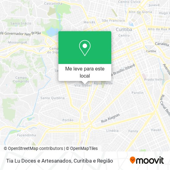 Tia Lu Doces e Artesanados mapa
