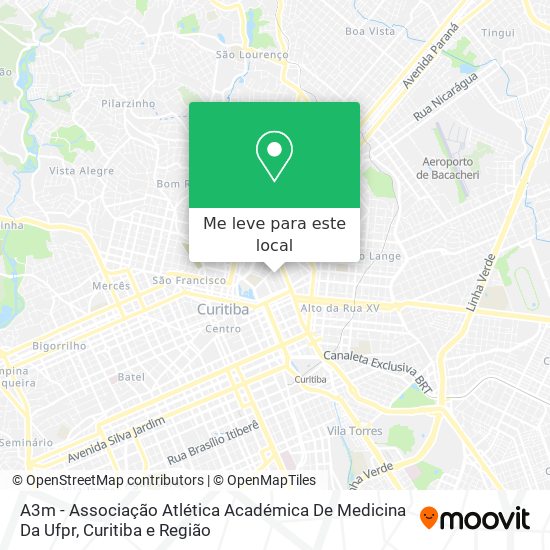A3m - Associação Atlética Académica De Medicina Da Ufpr mapa