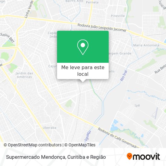 Supermercado Mendonça mapa