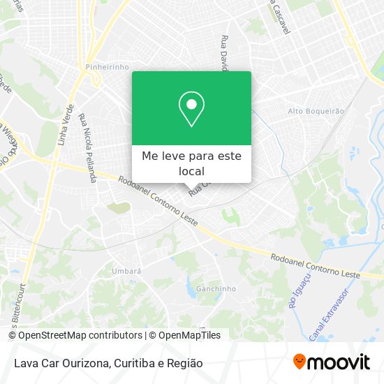 Lava Car Ourizona mapa